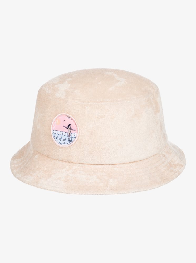 Beige Kids' Roxy 4-16 Astral Aura Bucket Hats | USA ZJXW-96053