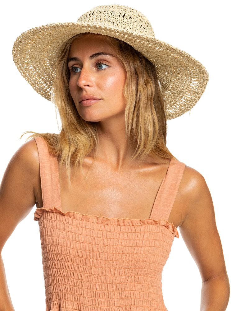 Beige Women\'s Roxy Bohemian Lover Sun Hats | USA SZJI-68120