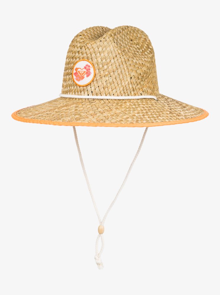 Beige Women's Roxy Coffee Blues Sun Hats | USA PSWH-46952