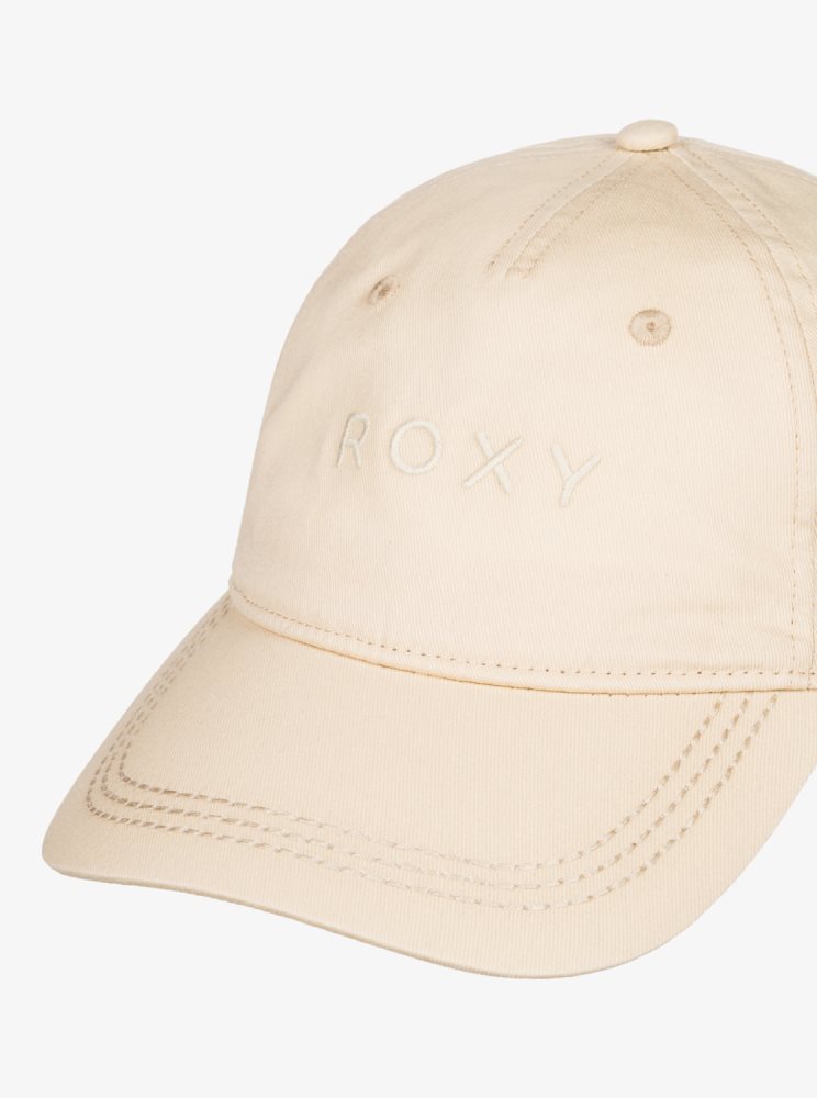 Beige Women's Roxy Dear Believer Baseball Caps | USA YBIW-84095