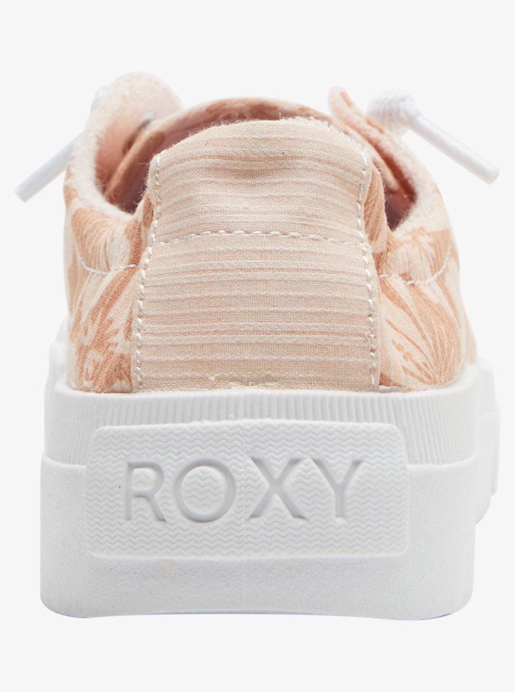 Beige Women's Roxy Rae Sneakers | USA KXQY-60879