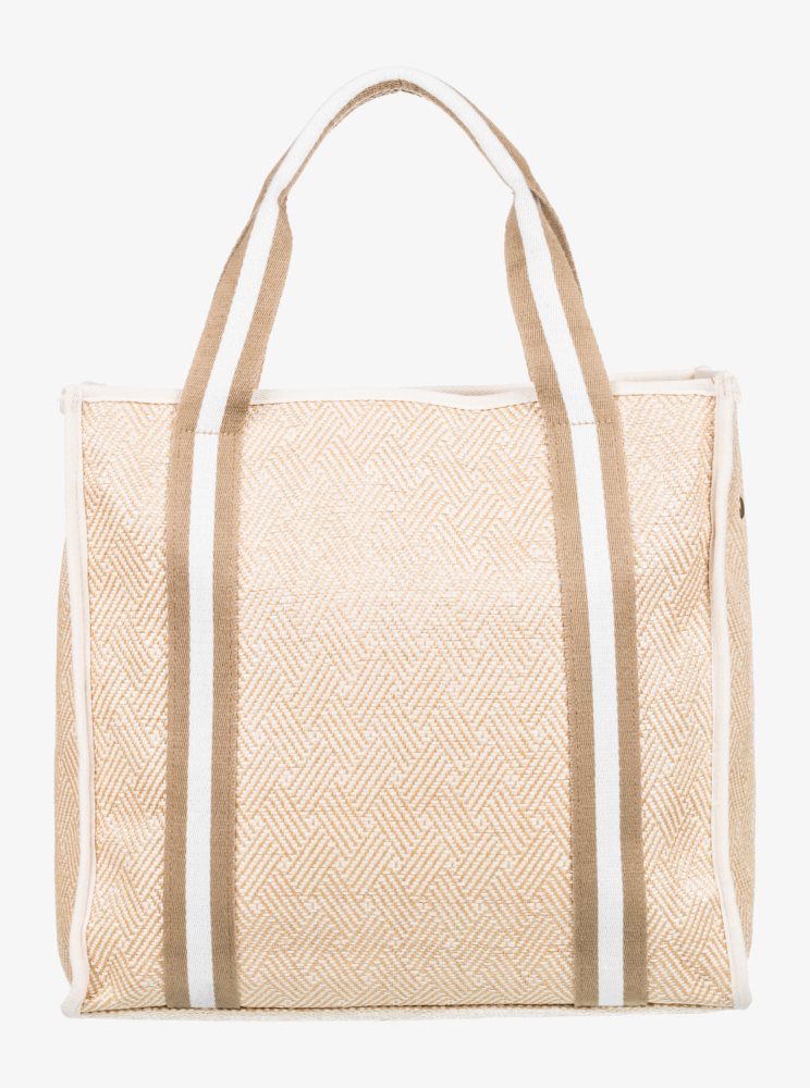 Beige Women's Roxy Seas The Day Tote Bags | USA HYMO-26018