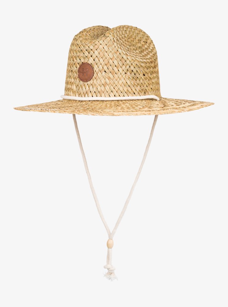 Beige Women's Roxy Sunshine On My Mind Sun Hats | USA FOUI-06741