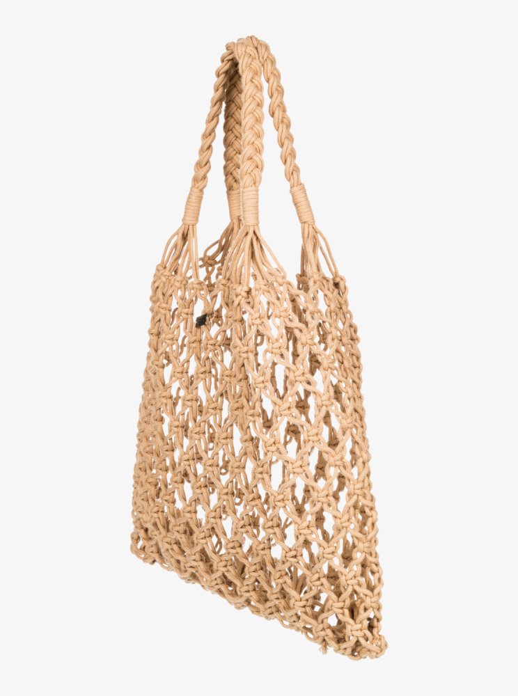 Beige Women's Roxy Sweet Nature Beach Bags | USA WRHJ-13042