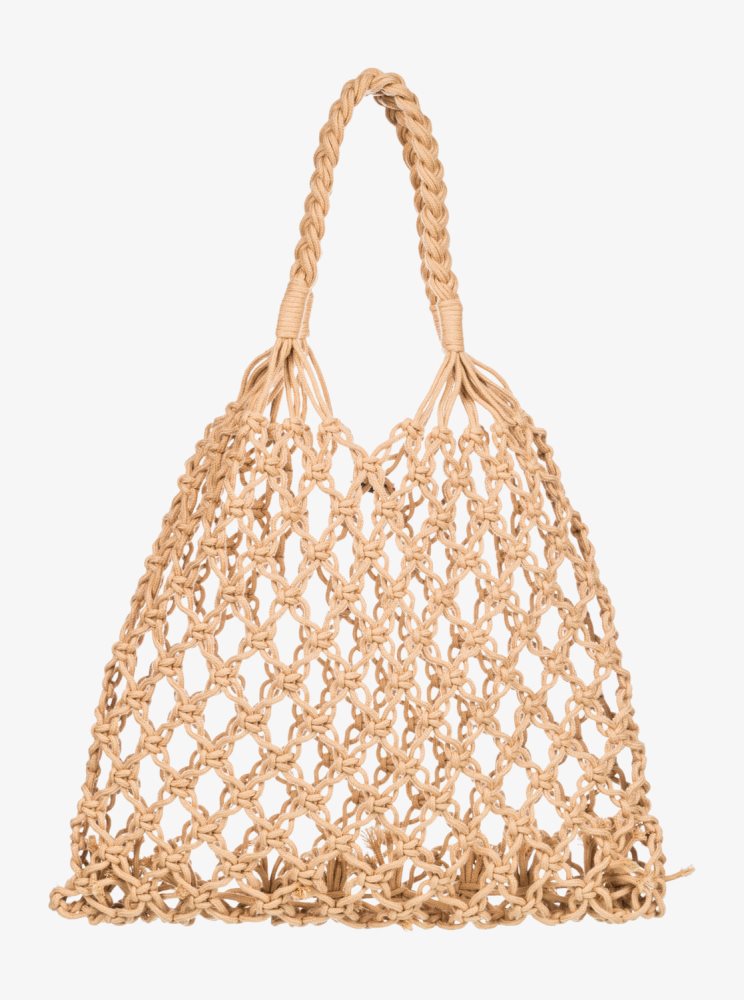 Beige Women's Roxy Sweet Nature Beach Bags | USA WRHJ-13042