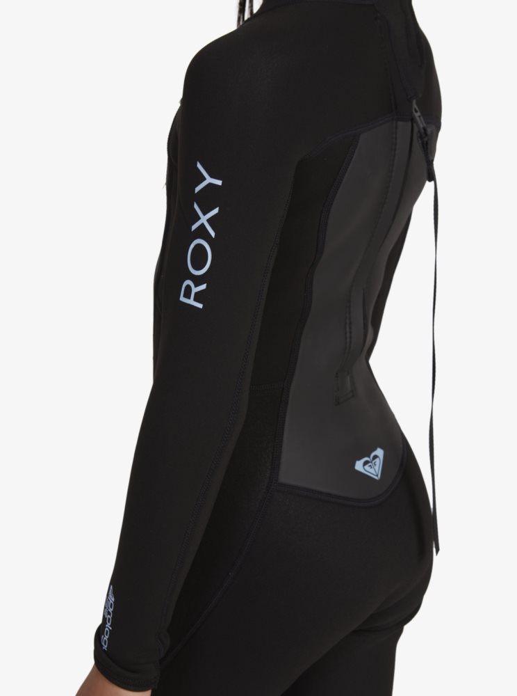 Black Kids' Roxy 8-16 3/2mm Prologue Back Zip Wetsuit | USA JLEP-25378