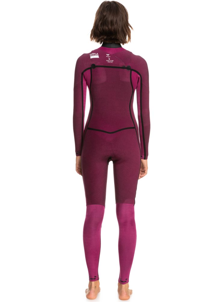 Black Women's Roxy 3/2mm Elite Chest Zip Wetsuit | USA WMHI-76054