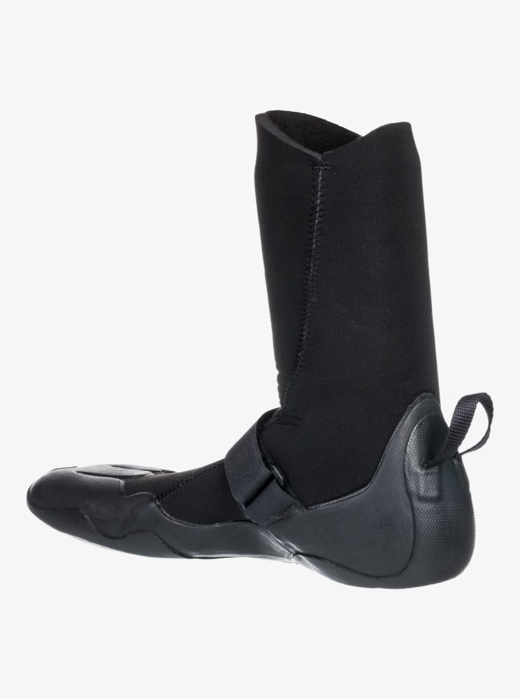 Black Women's Roxy 5mm Swell Round Toe Wetsuit Boots | USA WFEC-95018