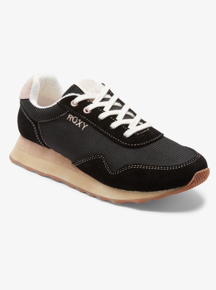 Black Women\'s Roxy Addisyn Sneakers | USA JNAQ-39850