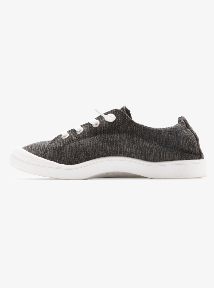 Black Women's Roxy Bayshore Plus Sneakers | USA GPHJ-17526