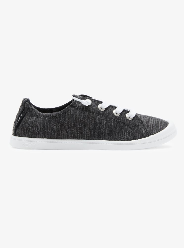 Black Women's Roxy Bayshore Sneakers | USA WVIT-20918