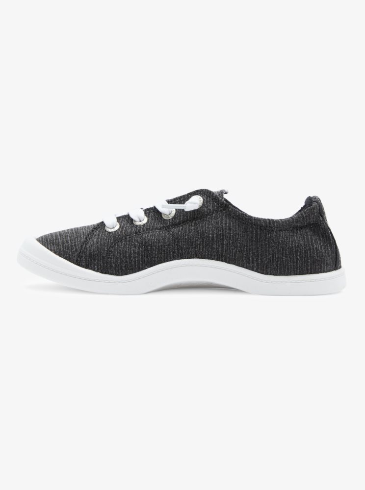 Black Women's Roxy Bayshore Sneakers | USA WVIT-20918