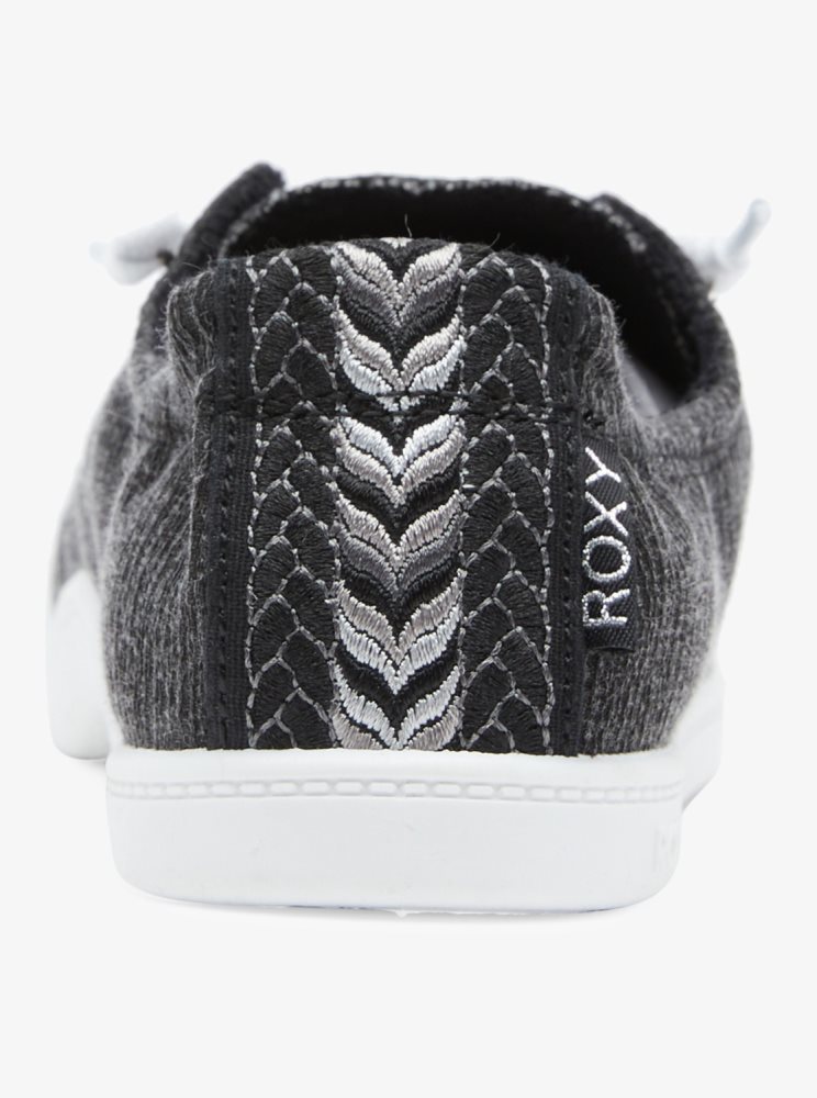 Black Women's Roxy Bayshore Sneakers | USA WVIT-20918