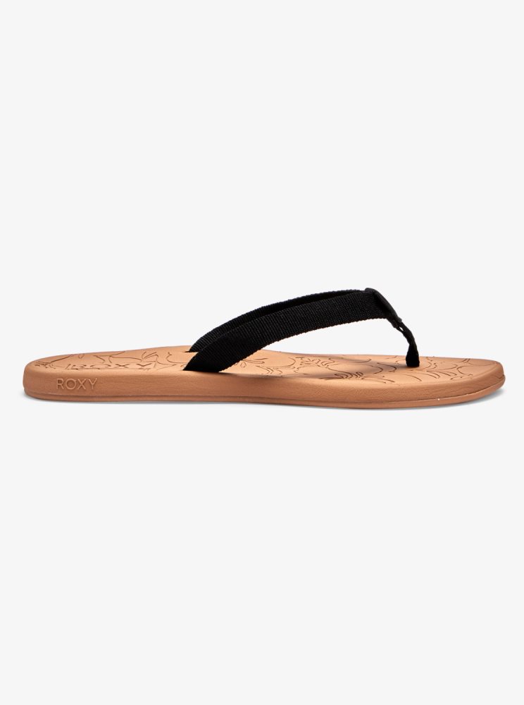 Black Women's Roxy Colbee Sandals | USA LZHT-74236