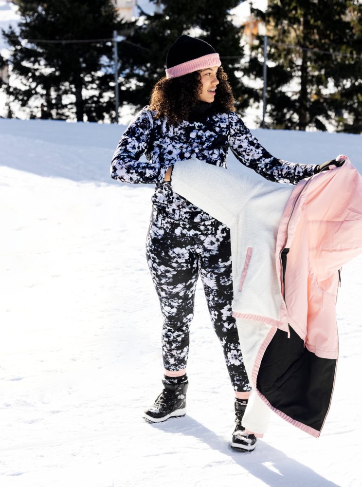 Black Women's Roxy Daybreak Base Layer Bottoms Snow Pants | USA EHFP-60574