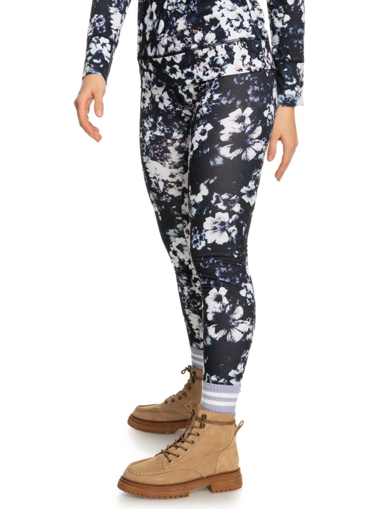 Black Women's Roxy Daybreak Base Layer Bottoms Snow Pants | USA EHFP-60574