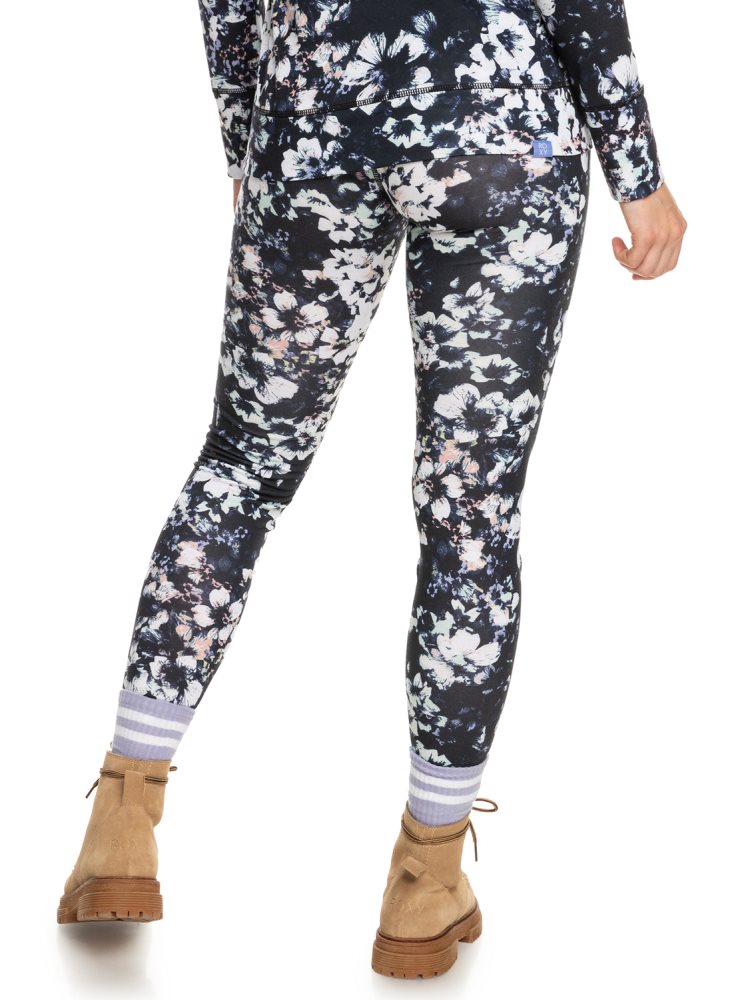 Black Women's Roxy Daybreak Base Layer Bottoms Snow Pants | USA EHFP-60574