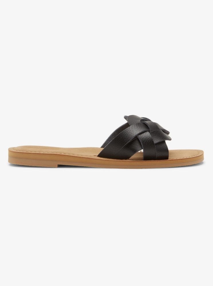 Black Women's Roxy Edessa Sandals | USA AYIB-28617