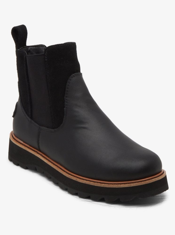 Black Women's Roxy Marren Chelsea Boots | USA VYAR-23104