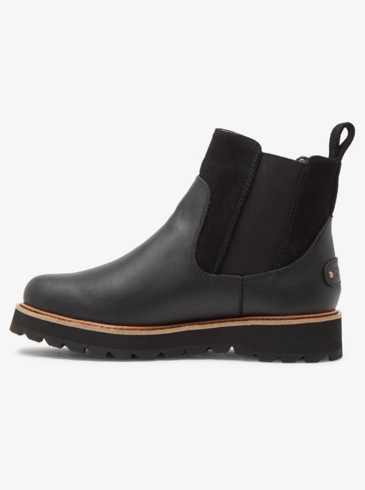 Black Women's Roxy Marren Chelsea Boots | USA VYAR-23104