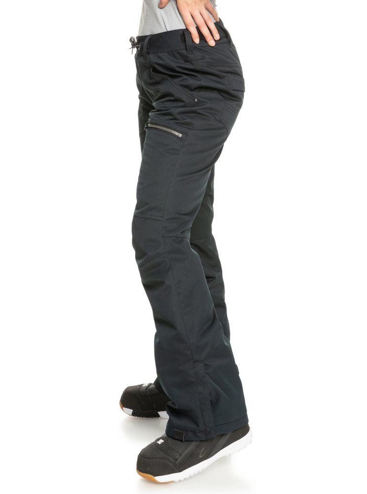 Black Women's Roxy Nadia Insulated Snow Pants | USA UACR-34592