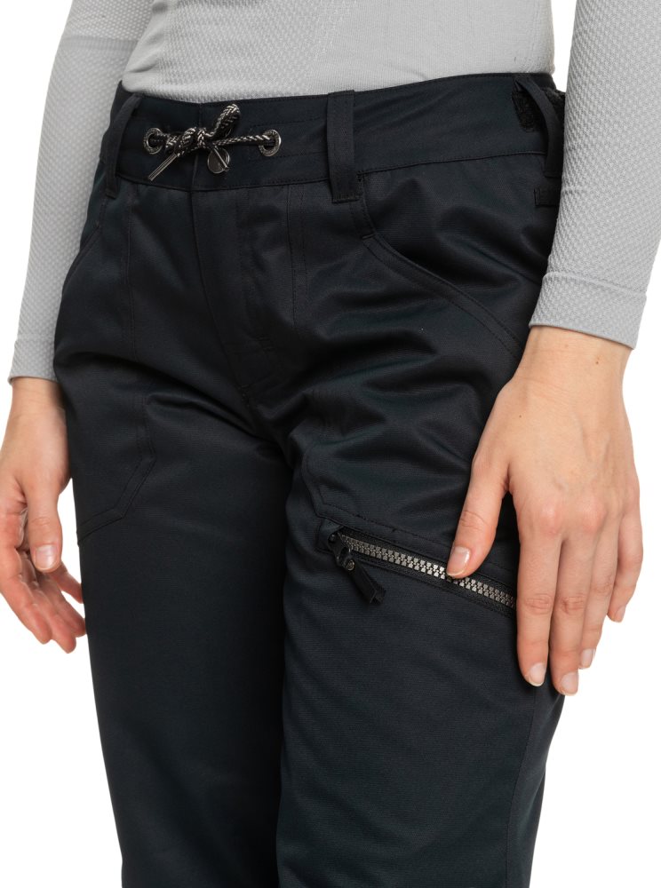 Black Women's Roxy Nadia Insulated Snow Pants | USA UACR-34592