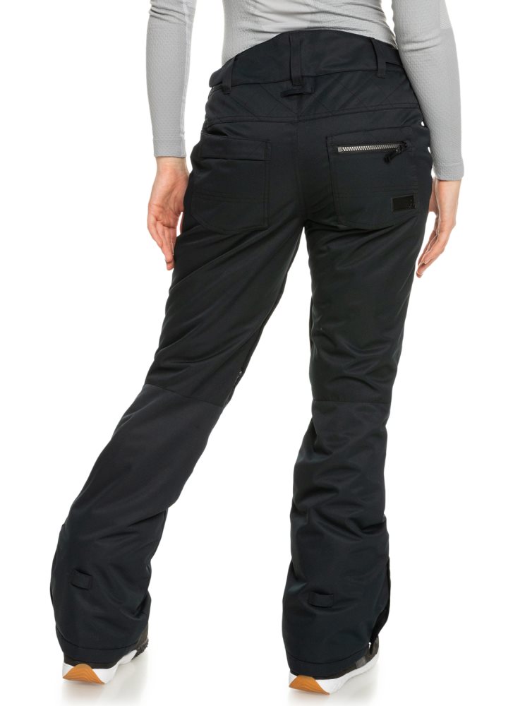 Black Women's Roxy Nadia Insulated Snow Pants | USA UACR-34592