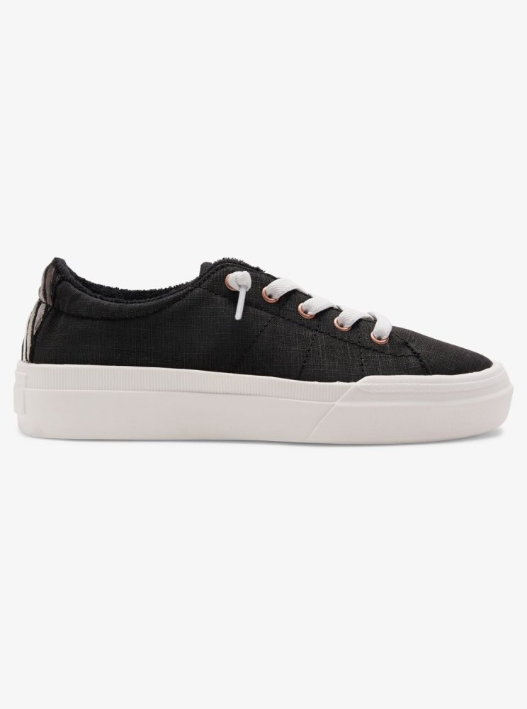 Black Women's Roxy Rae Direct Attach Sneakers | USA GMTB-47865