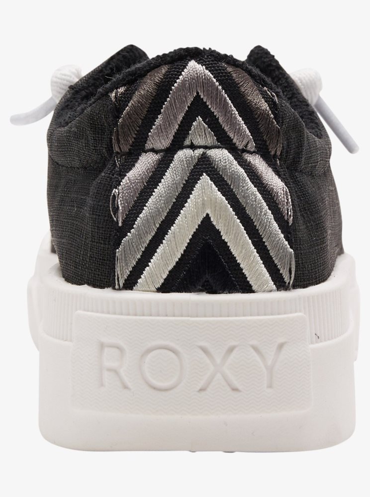 Black Women's Roxy Rae Direct Attach Sneakers | USA GMTB-47865