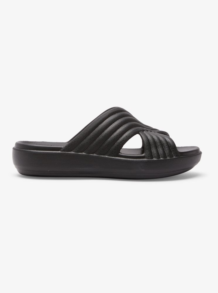 Black Women's Roxy Rivie Sandals | USA EJWN-18239