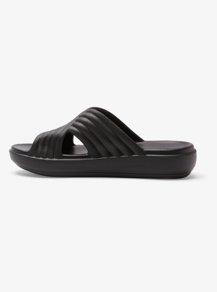 Black Women's Roxy Rivie Sandals | USA EJWN-18239