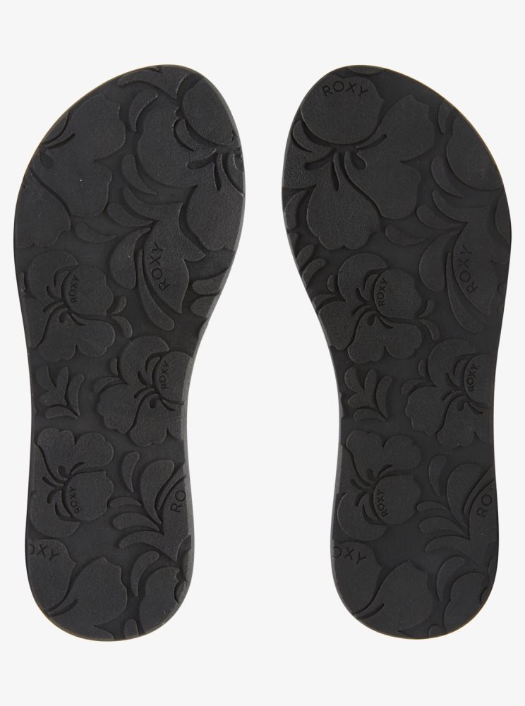 Black Women's Roxy Send It Sandals | USA BCUM-18365