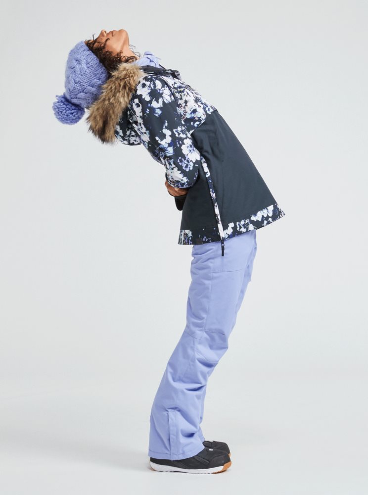 Black Women's Roxy Shelter Insulated Ski Jackets | USA DEUC-03914