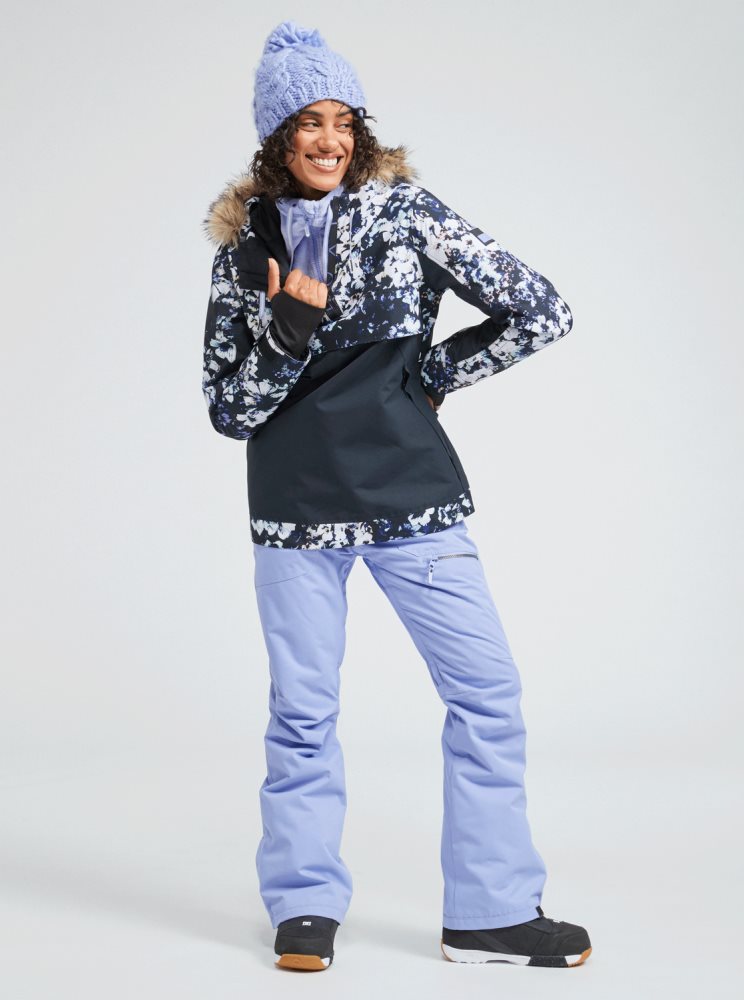 Black Women's Roxy Shelter Insulated Ski Jackets | USA DEUC-03914