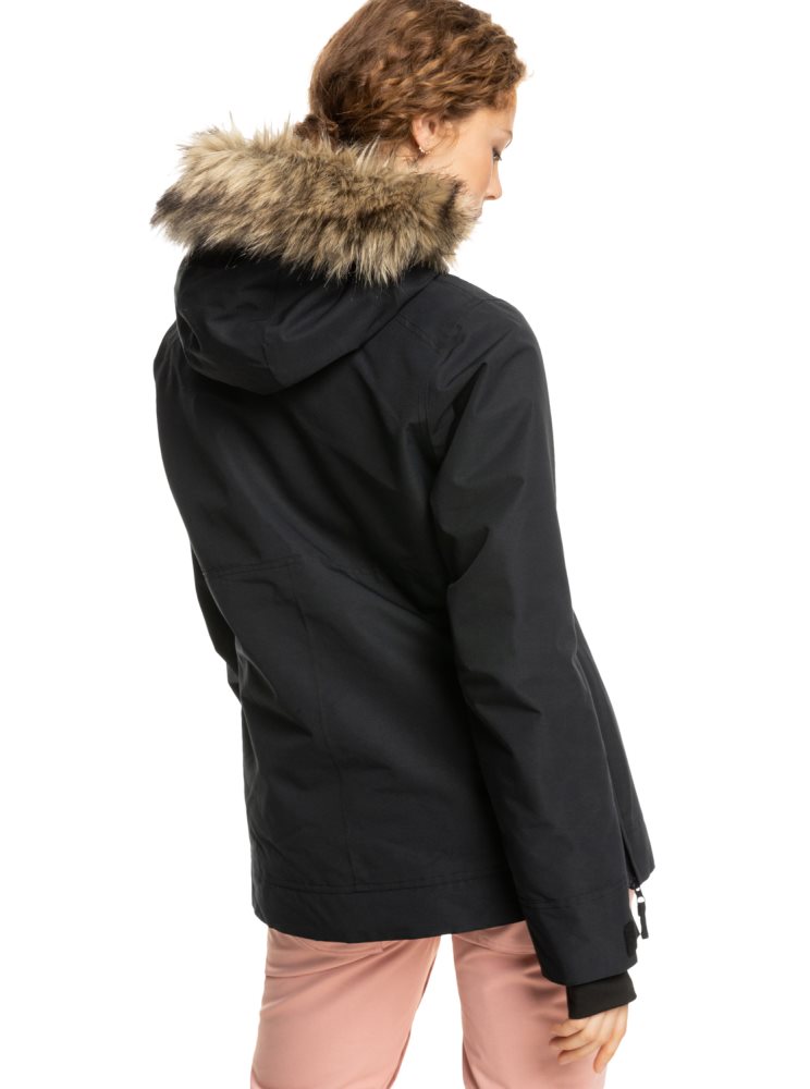 Black Women's Roxy Shelter Insulated Ski Jackets | USA MOZY-06249