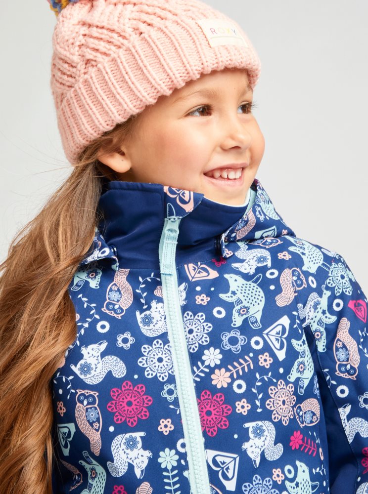 Blue Kids' Roxy 2-7 Snowy Tale Insulated Ski Jackets | USA AWXF-06538