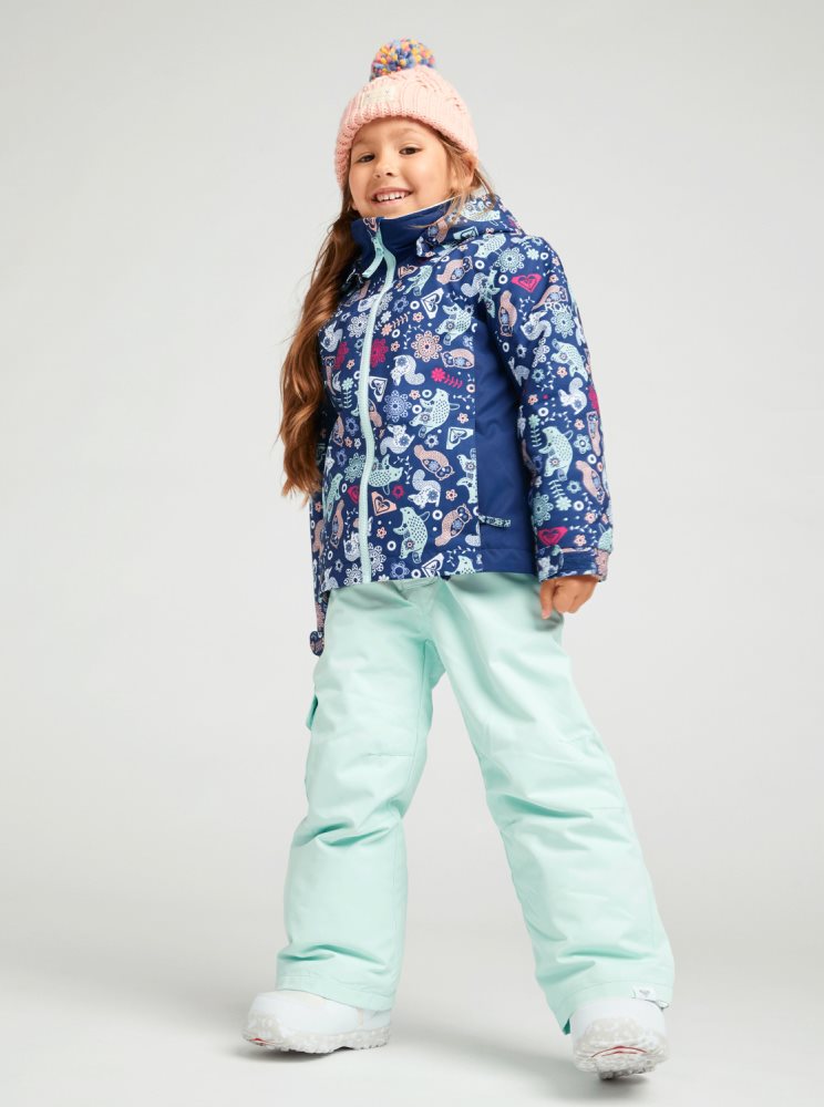 Blue Kids' Roxy 2-7 Snowy Tale Insulated Ski Jackets | USA AWXF-06538