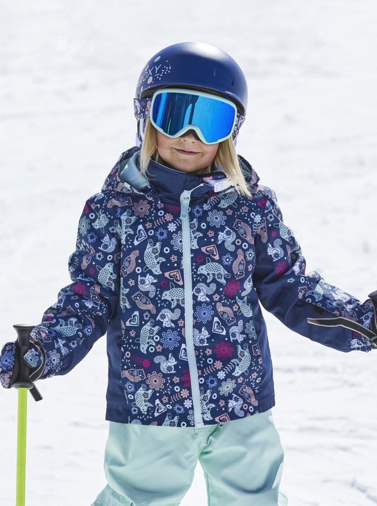 Blue Kids' Roxy 2-7 Snowy Tale Insulated Ski Jackets | USA AWXF-06538