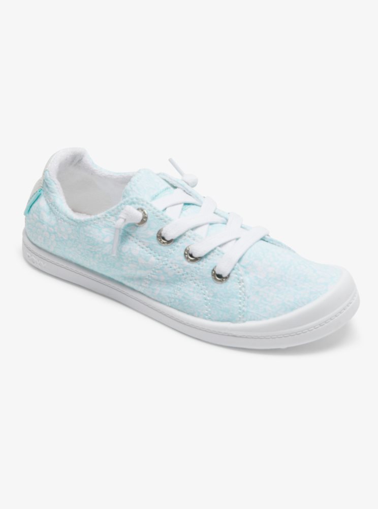 Blue Kids\' Roxy 4-16 Bayshore Sneakers | USA SMVE-38425