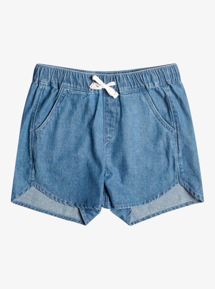 Blue Kids' Roxy 4-16 Genial Moment Beach Shorts | USA HOFX-67920