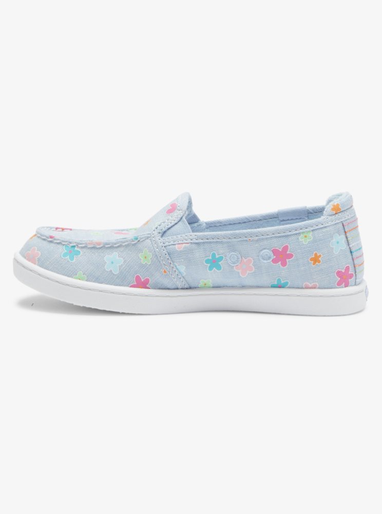 Blue Kids' Roxy 4-16 Minnow Slip On Shoes | USA BDPR-08921