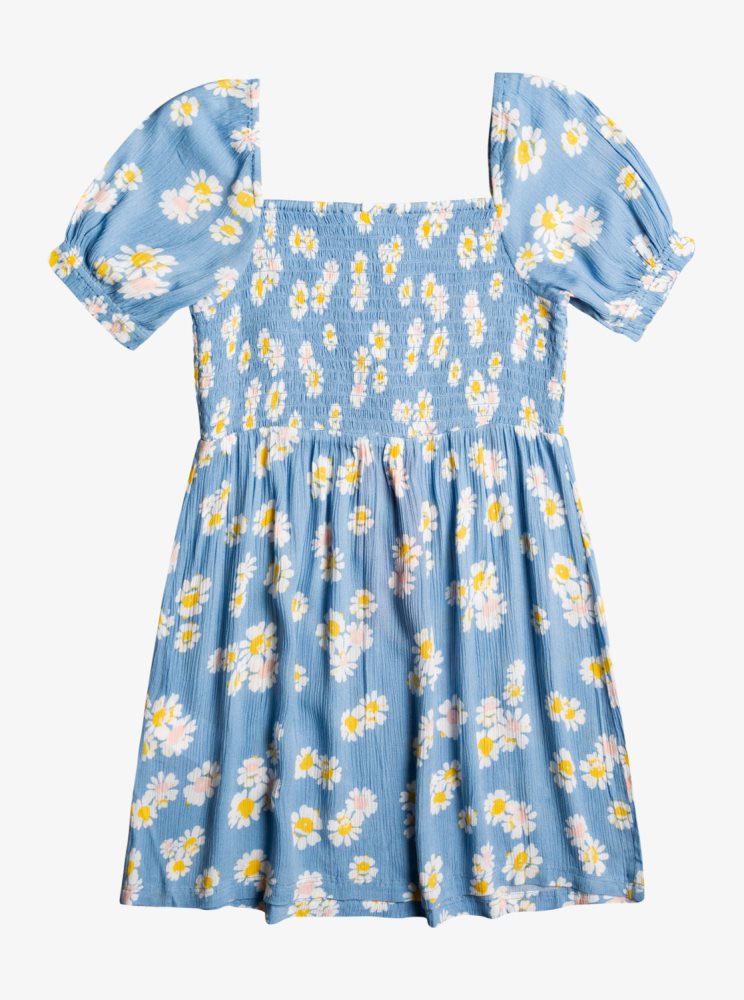 Blue Kids' Roxy 4-16 Walking In The Wind Woven Dress | USA ZBWE-02396