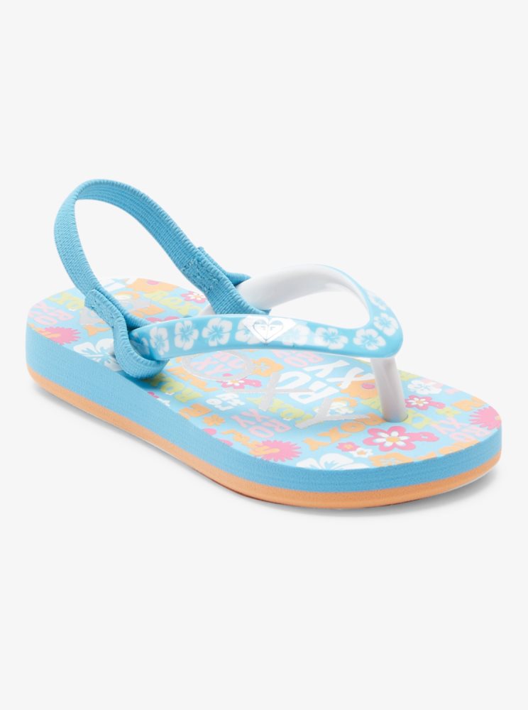 Blue Kids\' Roxy Pebbles Sandals | USA XUIV-06958