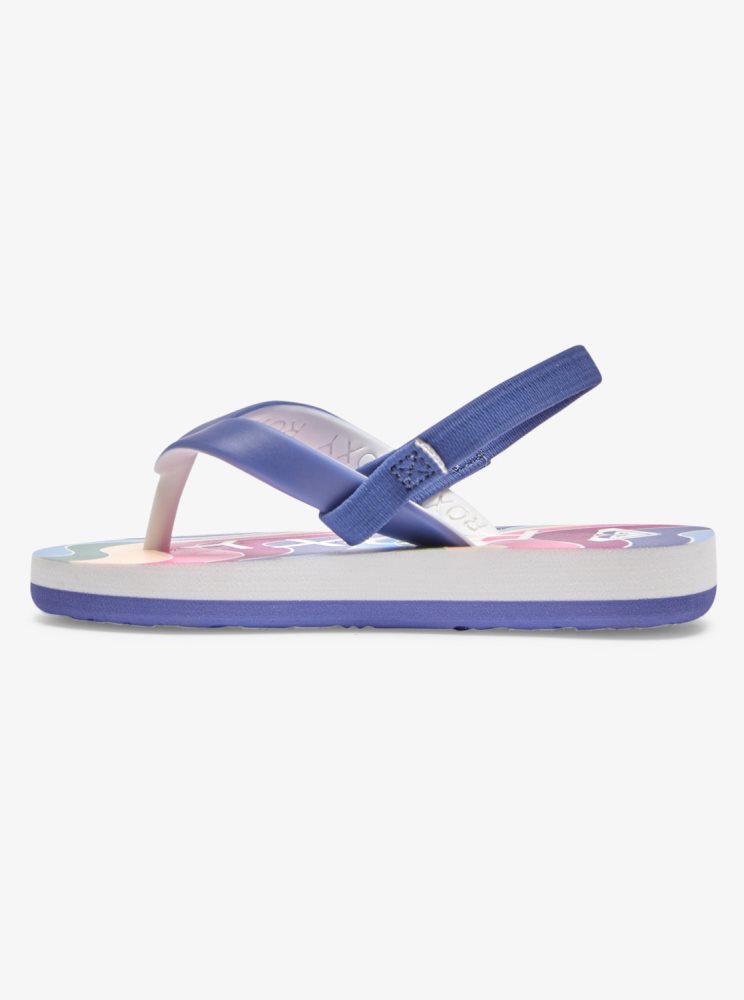 Blue Kids' Roxy Tahiti Flip Flops | USA MEQC-20471