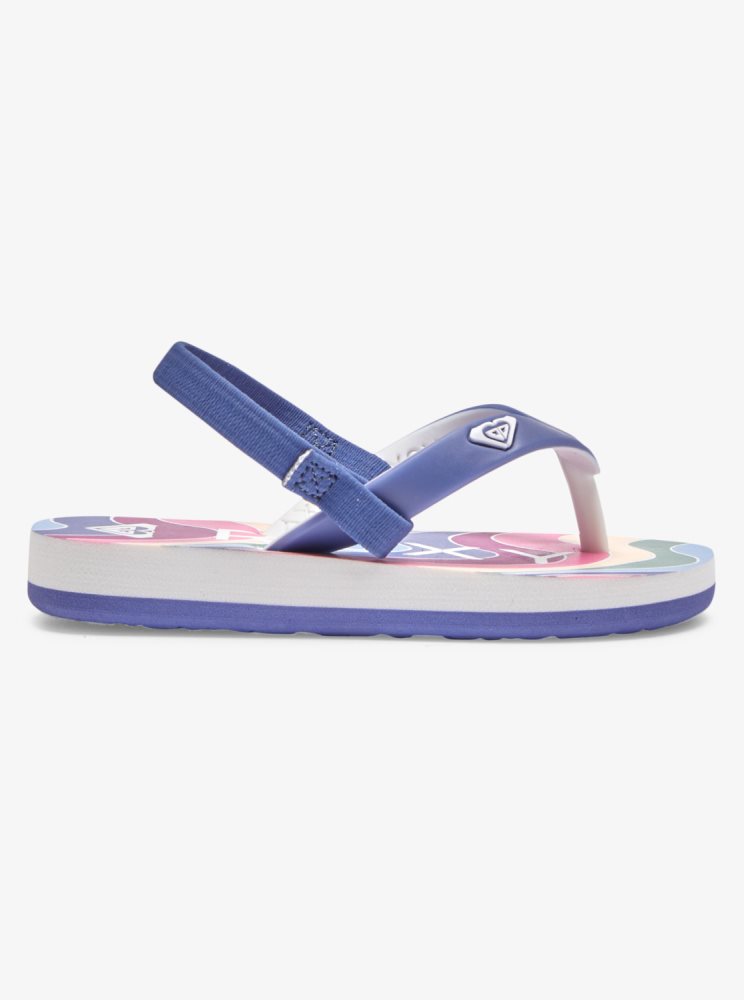 Blue Kids' Roxy Tahiti Flip Flops | USA MEQC-20471