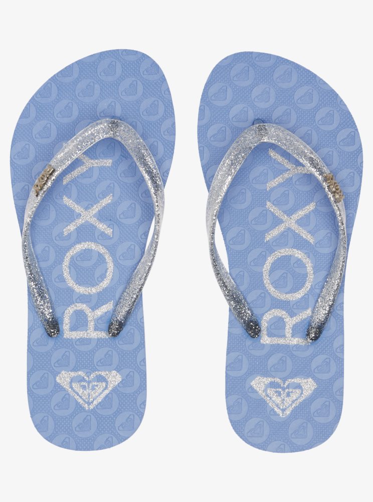 Blue Kids' Roxy Viva Sparkle Sandals | USA QLVR-61743