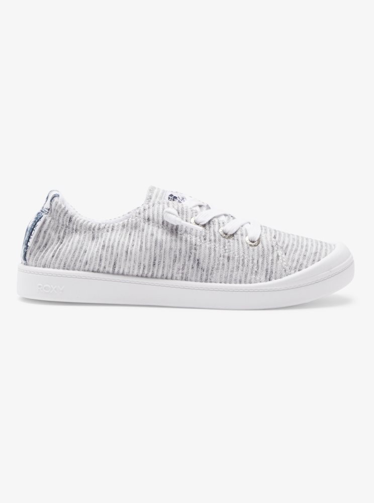 Blue / Navy Women's Roxy Bayshore Sneakers | USA KBNC-86391