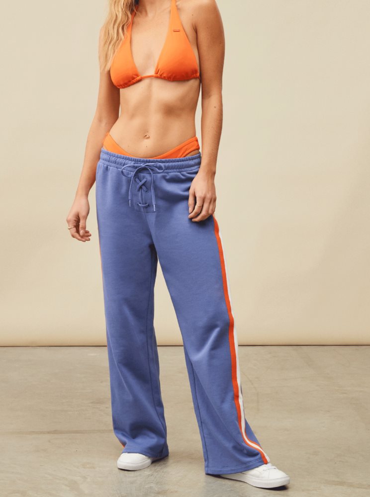 Blue / Navy Women's Roxy Someday Soon Sweatpants | USA HBWD-35902