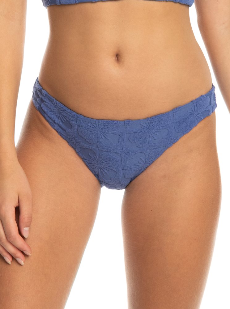 Blue / Navy Women's Roxy Sun Click Bikini Bottoms | USA RNZA-30124