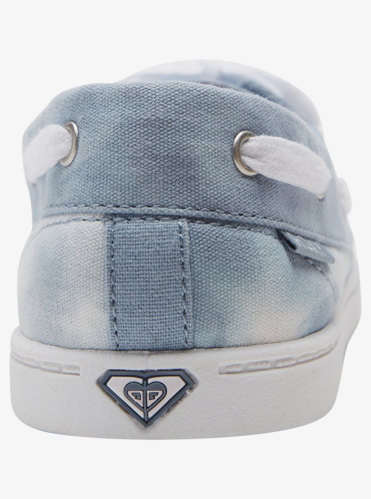 Blue Women's Roxy Ahoy Sneakers | USA SKID-25718